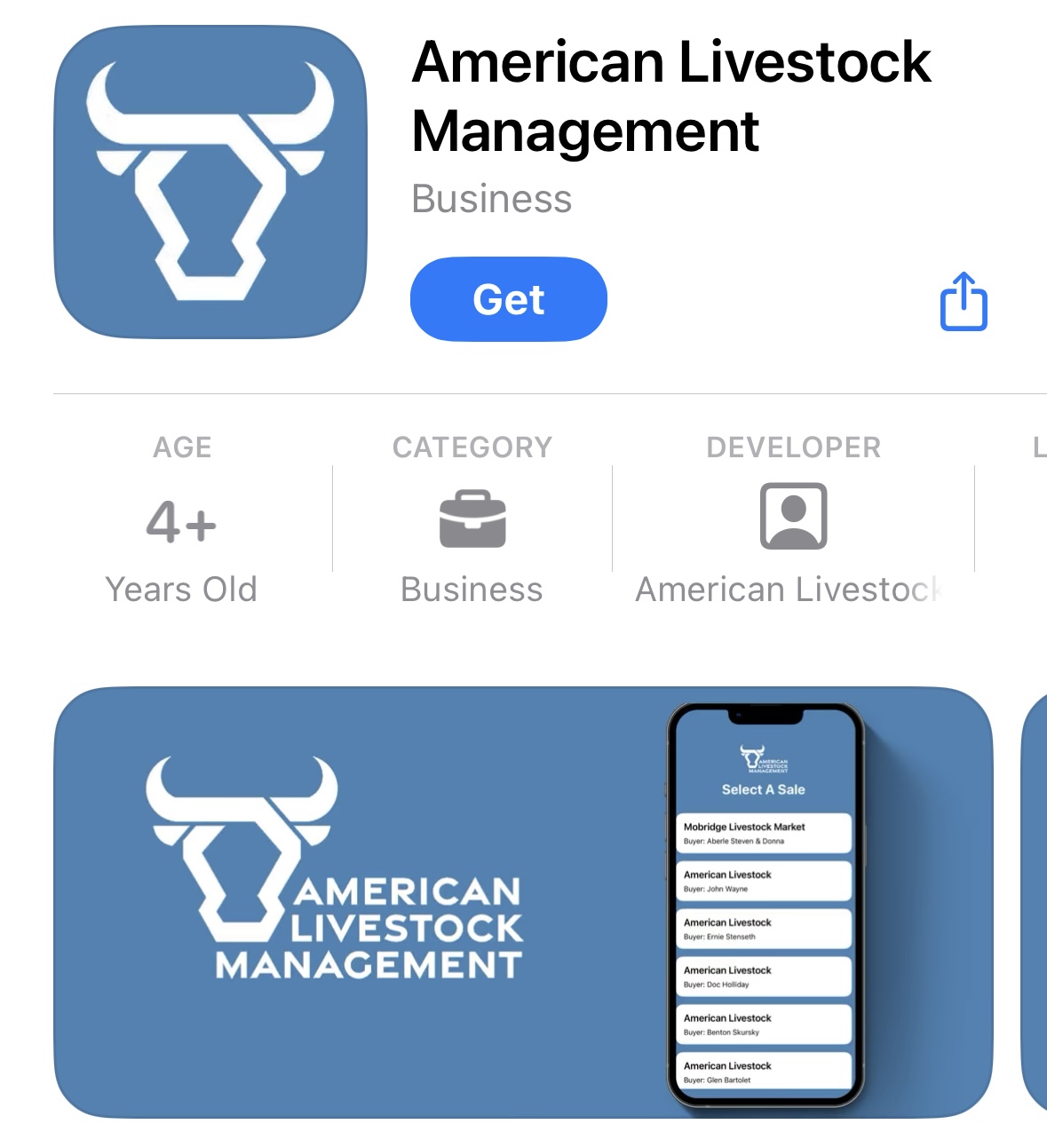 American Livestock Management App Screenshot